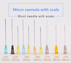 Lastic-Chirurgie kosmetischer Cannula steriles 21G stumpfen Umkippungs-Nadel ab
