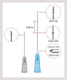 Knittern Sie Einspritzung 18G 70mm Cannula-Piercing Nadeln für Hyaluronsäure-Füller
