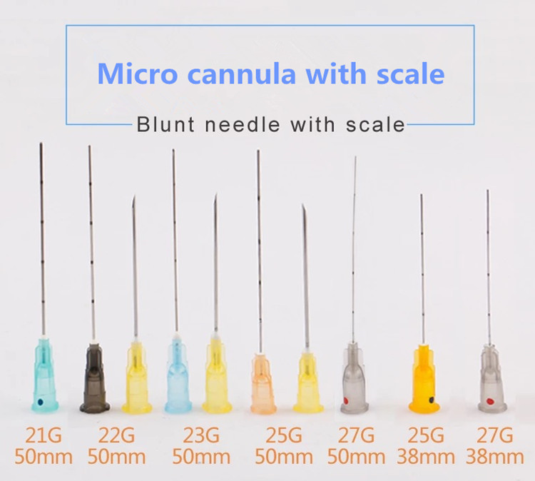 Lastic-Chirurgie kosmetischer Cannula steriles 21G stumpfen Umkippungs-Nadel ab